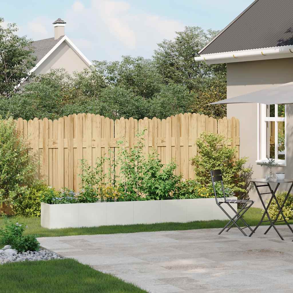 vidaXL Jardinieră alb 280x40x40 cm Oțel laminat la rece vidaXL Jardinieră alb 280x40x40 cm Oțel laminat la rece