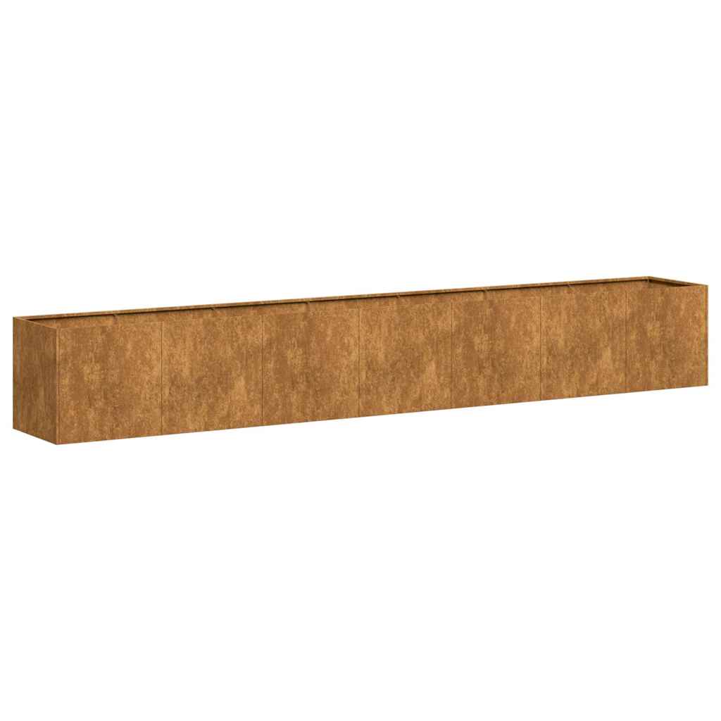 vidaXL Jardinieră Rusty 280x40x40 cm Oțel pentru intemperii vidaXL Jardinieră Rusty 280x40x40 cm Oțel pentru intemperii