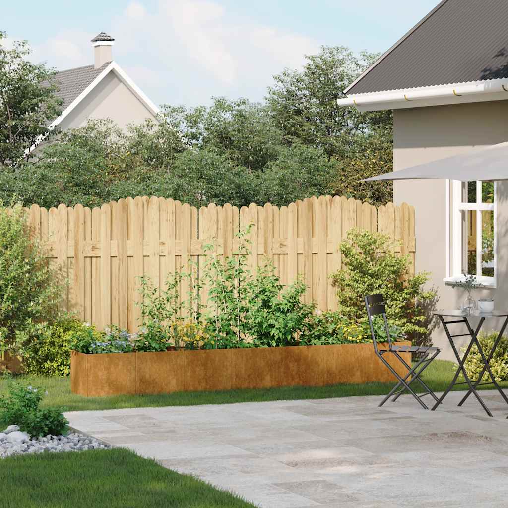 vidaXL Jardinieră Rusty 280x40x40 cm Oțel pentru intemperii vidaXL Jardinieră Rusty 280x40x40 cm Oțel pentru intemperii