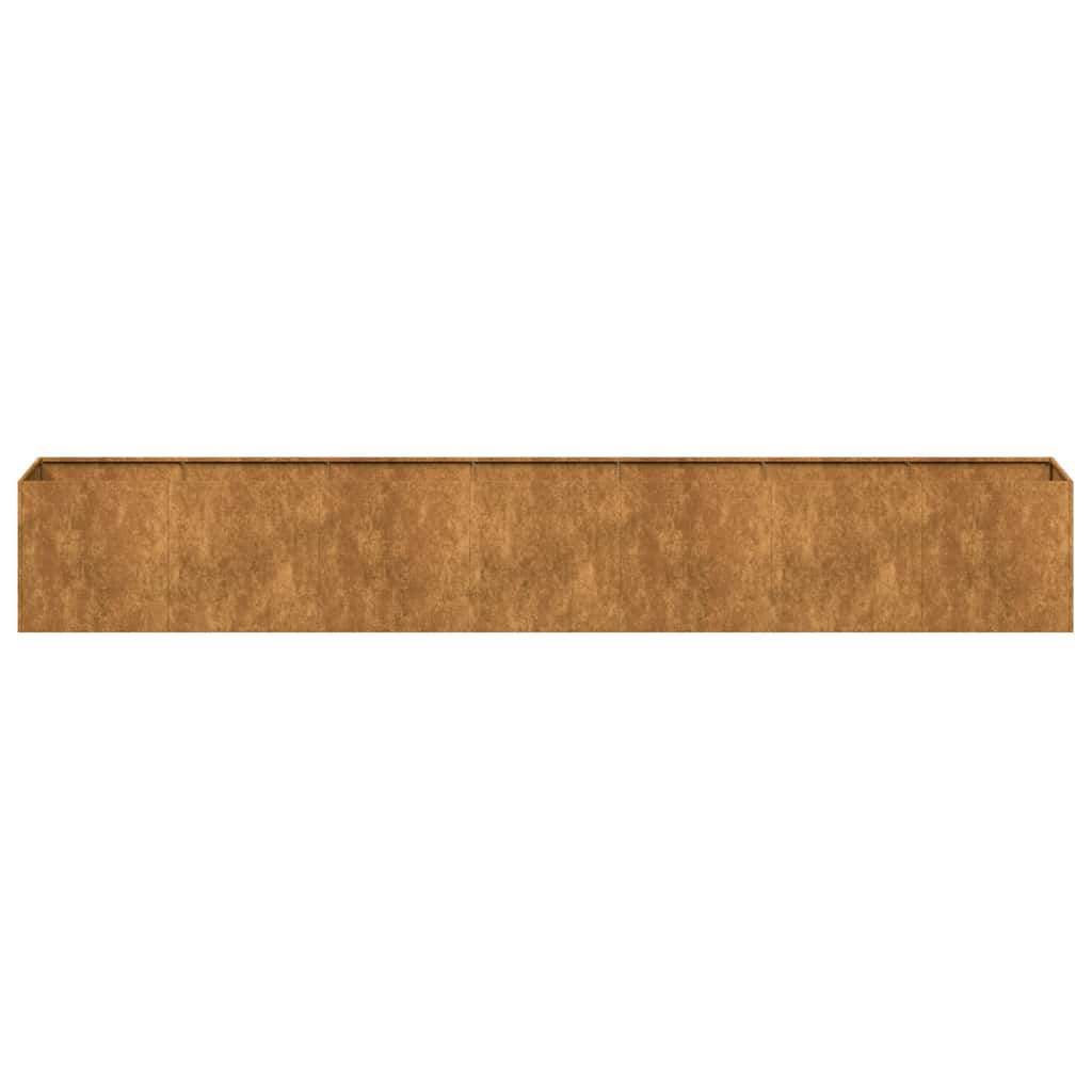 vidaXL Jardinieră Rusty 280x40x40 cm Oțel pentru intemperii vidaXL Jardinieră Rusty 280x40x40 cm Oțel pentru intemperii