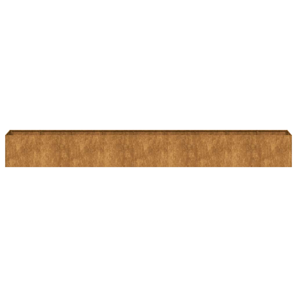 vidaXL Jardinieră Rusty 360x40x40 cm Oțel rezistent la intemperii