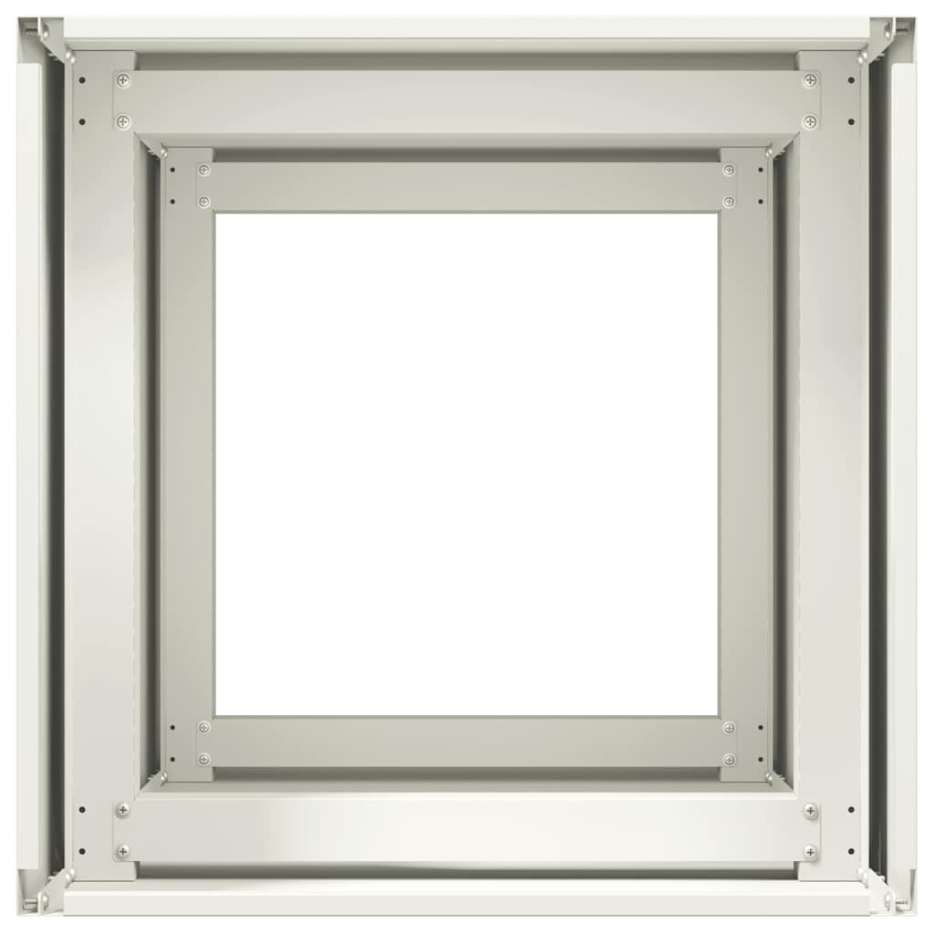 vidaXL Jardinieră alb 40x40x80 cm Oțel laminat la rece vidaXL Jardinieră alb 40x40x80 cm Oțel laminat la rece