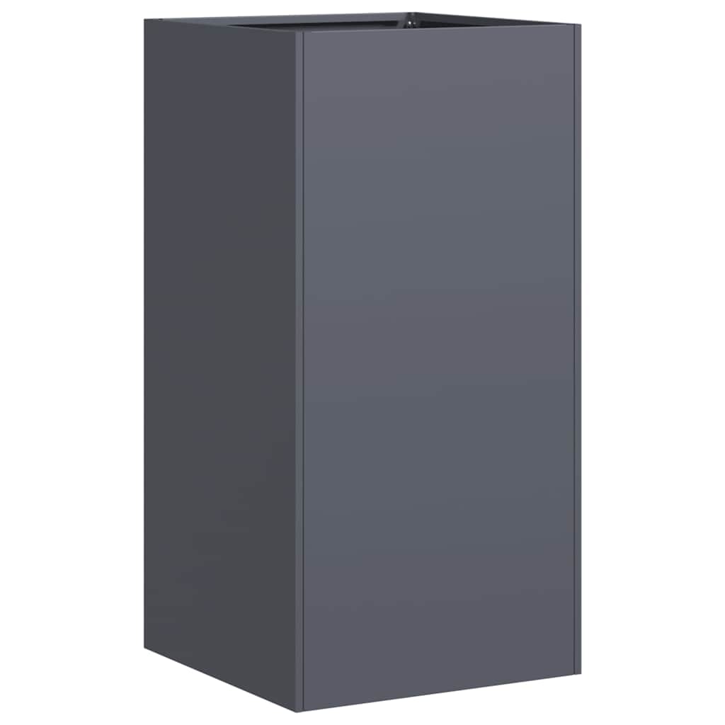 vidaXL Jardinieră Antracit 40x40x80 cm Oțel laminat la rece vidaXL Jardinieră Antracit 40x40x80 cm Oțel laminat la rece