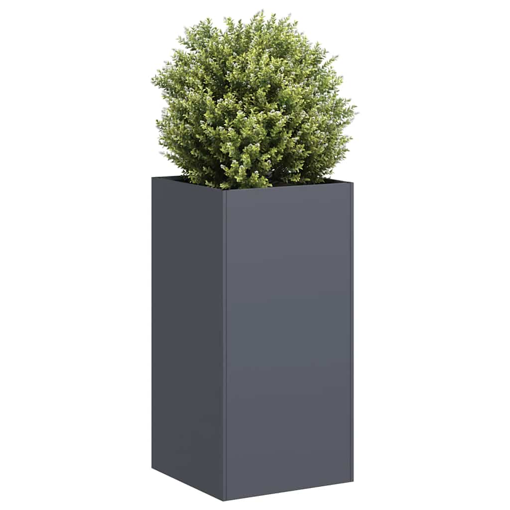vidaXL Jardinieră Antracit 40x40x80 cm Oțel laminat la rece vidaXL Jardinieră Antracit 40x40x80 cm Oțel laminat la rece