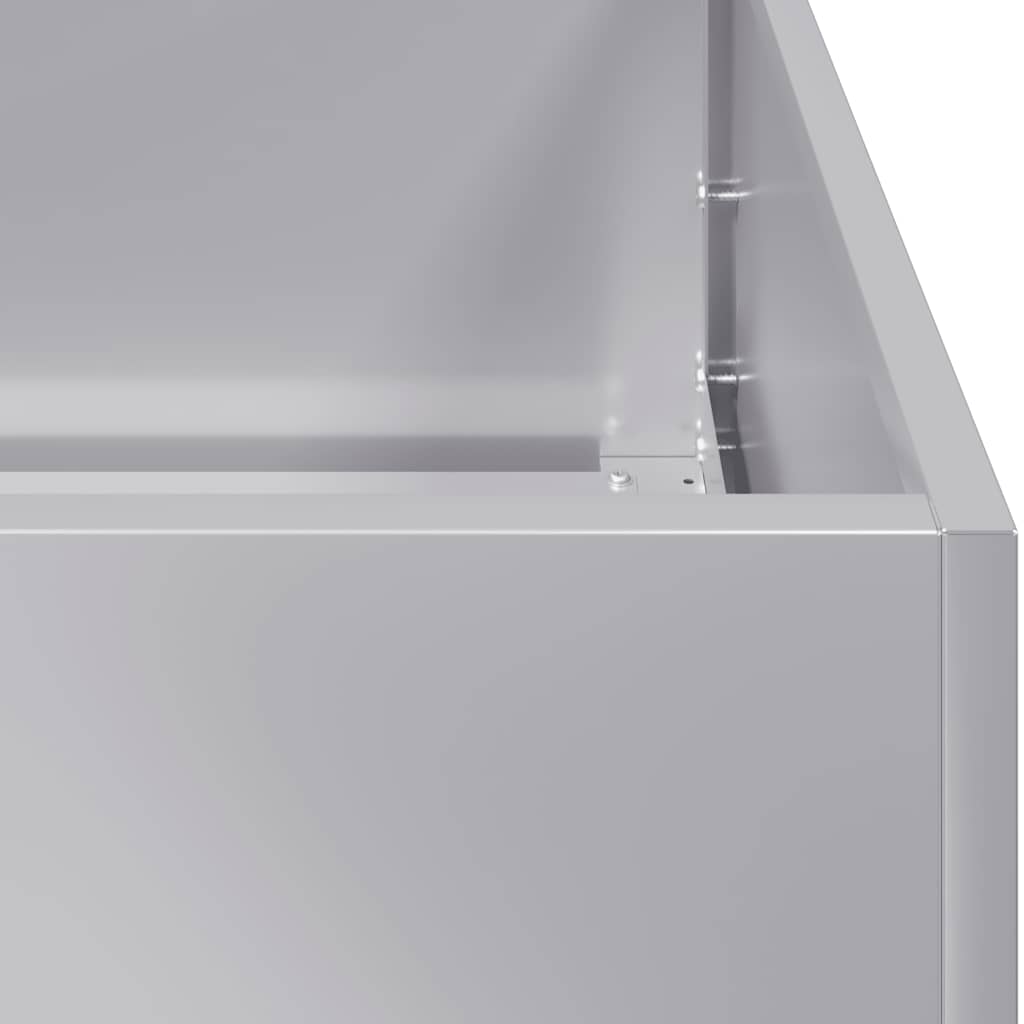 vidaXL Jardinieră 40x40x80 cm oțel galvanizat vidaXL Jardinieră 40x40x80 cm oțel galvanizat