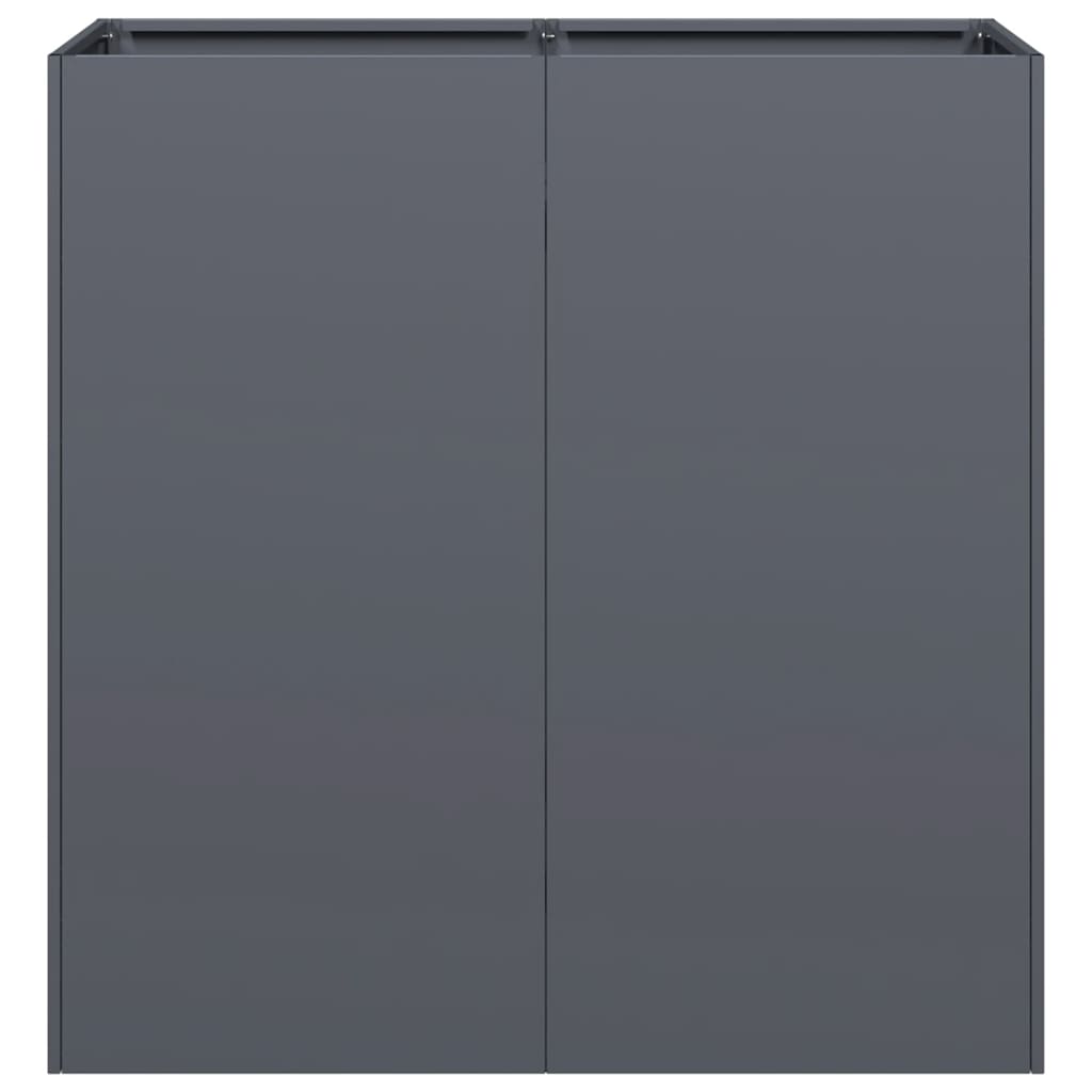 vidaXL Jardinieră Antracit 80x40x80 cm Oțel laminat la rece vidaXL Jardinieră Antracit 80x40x80 cm Oțel laminat la rece