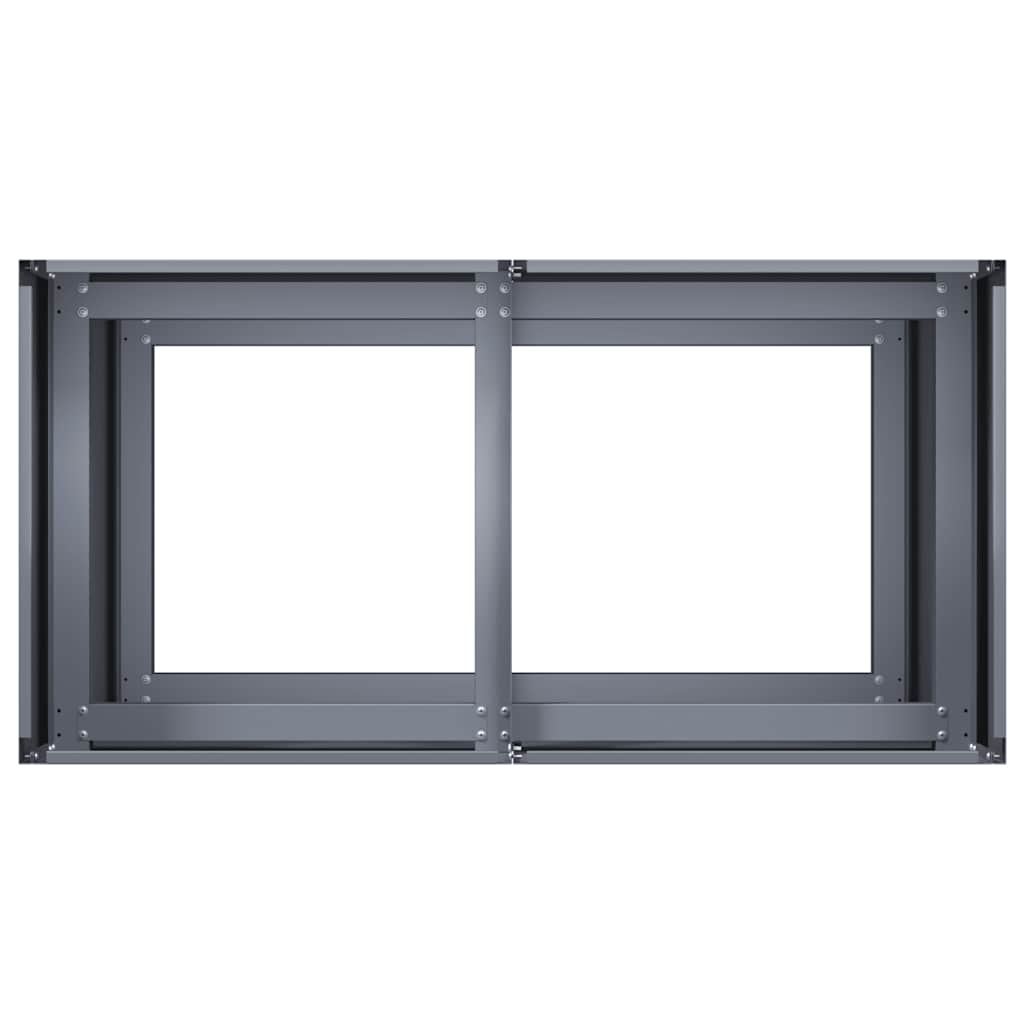 vidaXL Jardinieră Antracit 80x40x80 cm Oțel laminat la rece vidaXL Jardinieră Antracit 80x40x80 cm Oțel laminat la rece