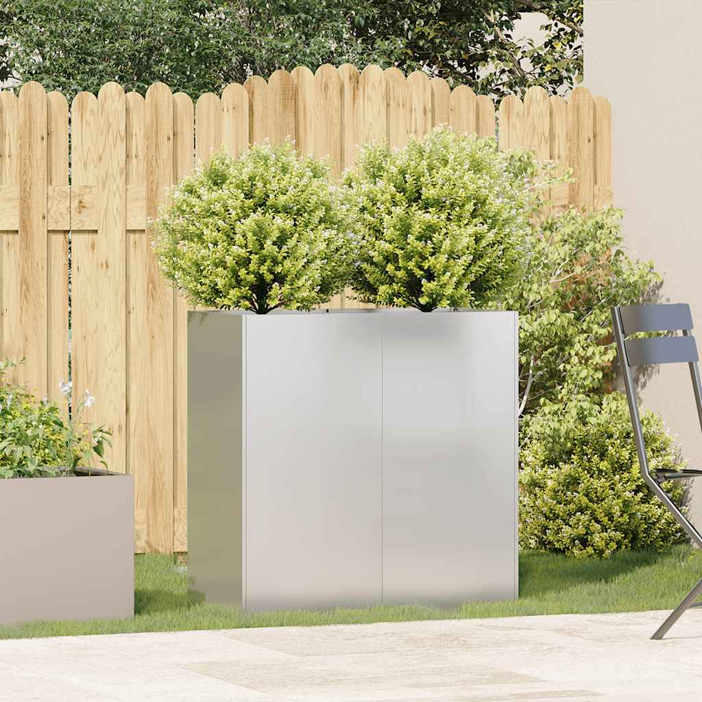 vidaXL Jardinieră 80x40x80 cm oțel inoxidabil vidaXL Jardinieră 80x40x80 cm oțel inoxidabil