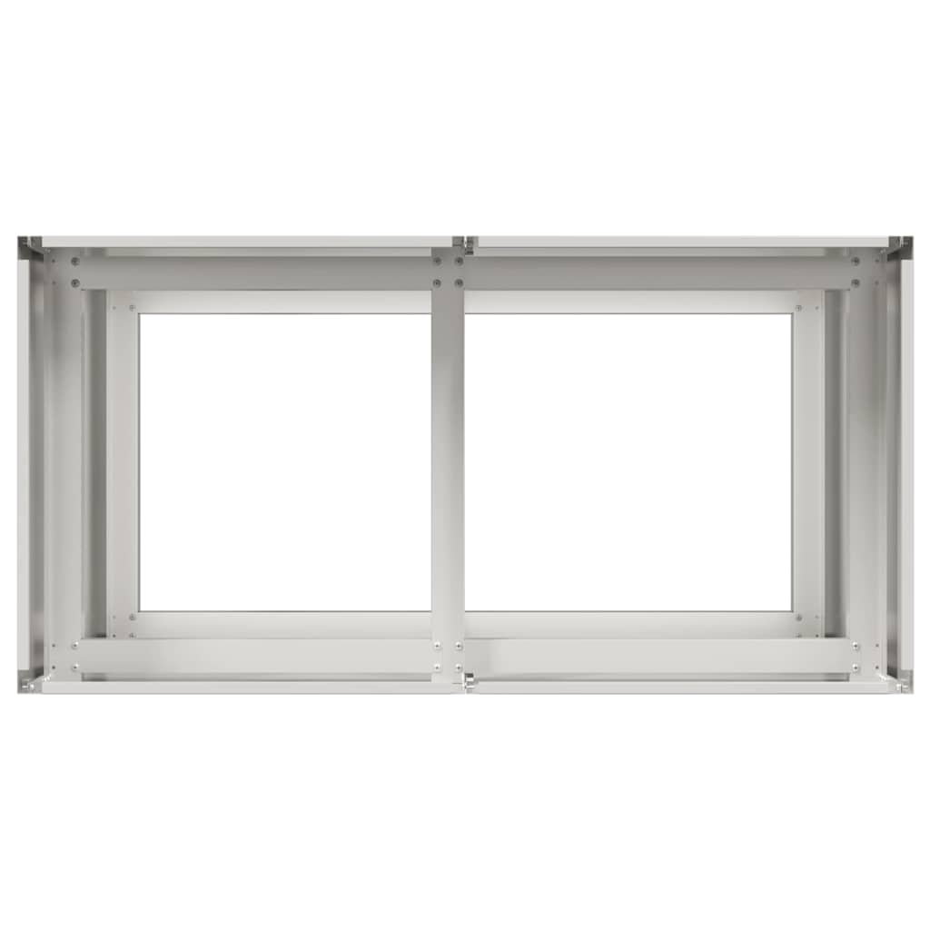 vidaXL Jardinieră 80x40x80 cm oțel inoxidabil vidaXL Jardinieră 80x40x80 cm oțel inoxidabil