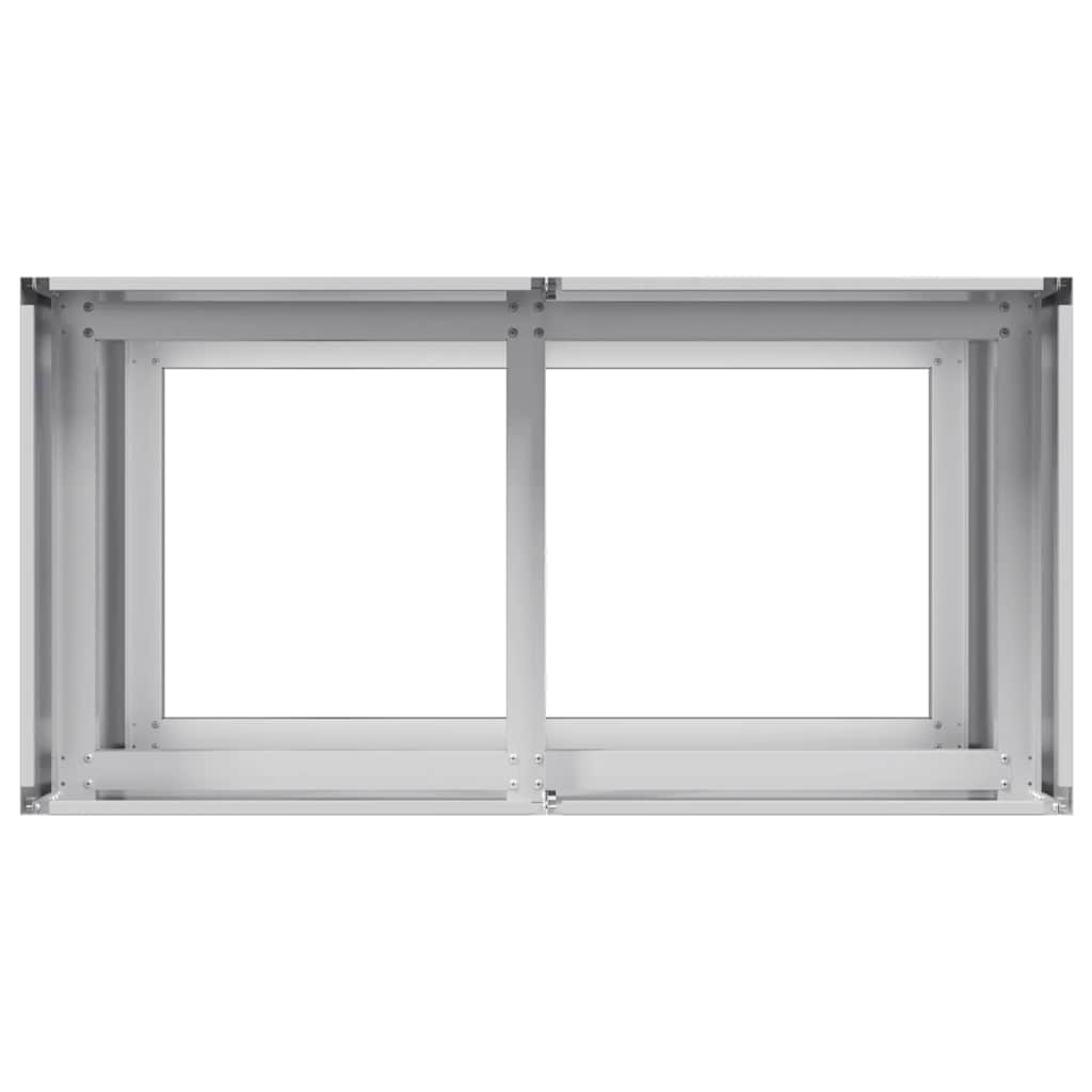 vidaXL Jardinieră 80x40x80 cm oțel galvanizat vidaXL Jardinieră 80x40x80 cm oțel galvanizat