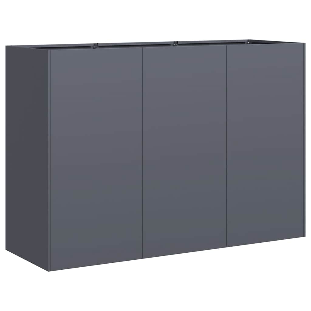 vidaXL Jardinieră Antracit 120x40x80 cm Oțel laminat la rece vidaXL Jardinieră Antracit 120x40x80 cm Oțel laminat la rece