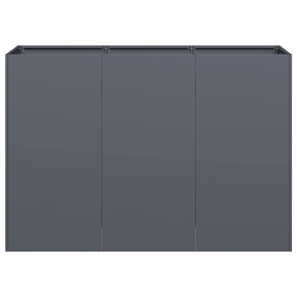 vidaXL Jardinieră Antracit 120x40x80 cm Oțel laminat la rece vidaXL Jardinieră Antracit 120x40x80 cm Oțel laminat la rece
