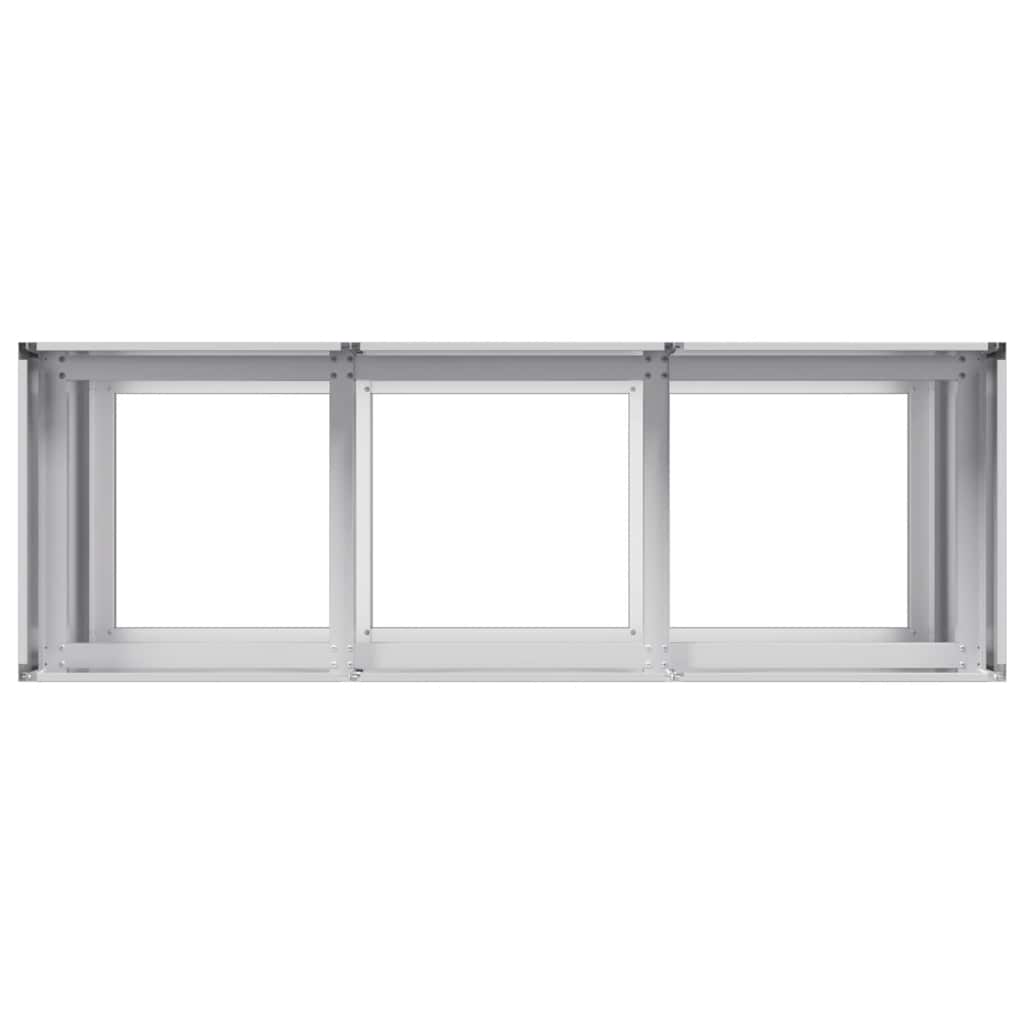 vidaXL Jardinieră 120x40x80 cm oțel galvanizat vidaXL Jardinieră 120x40x80 cm oțel galvanizat