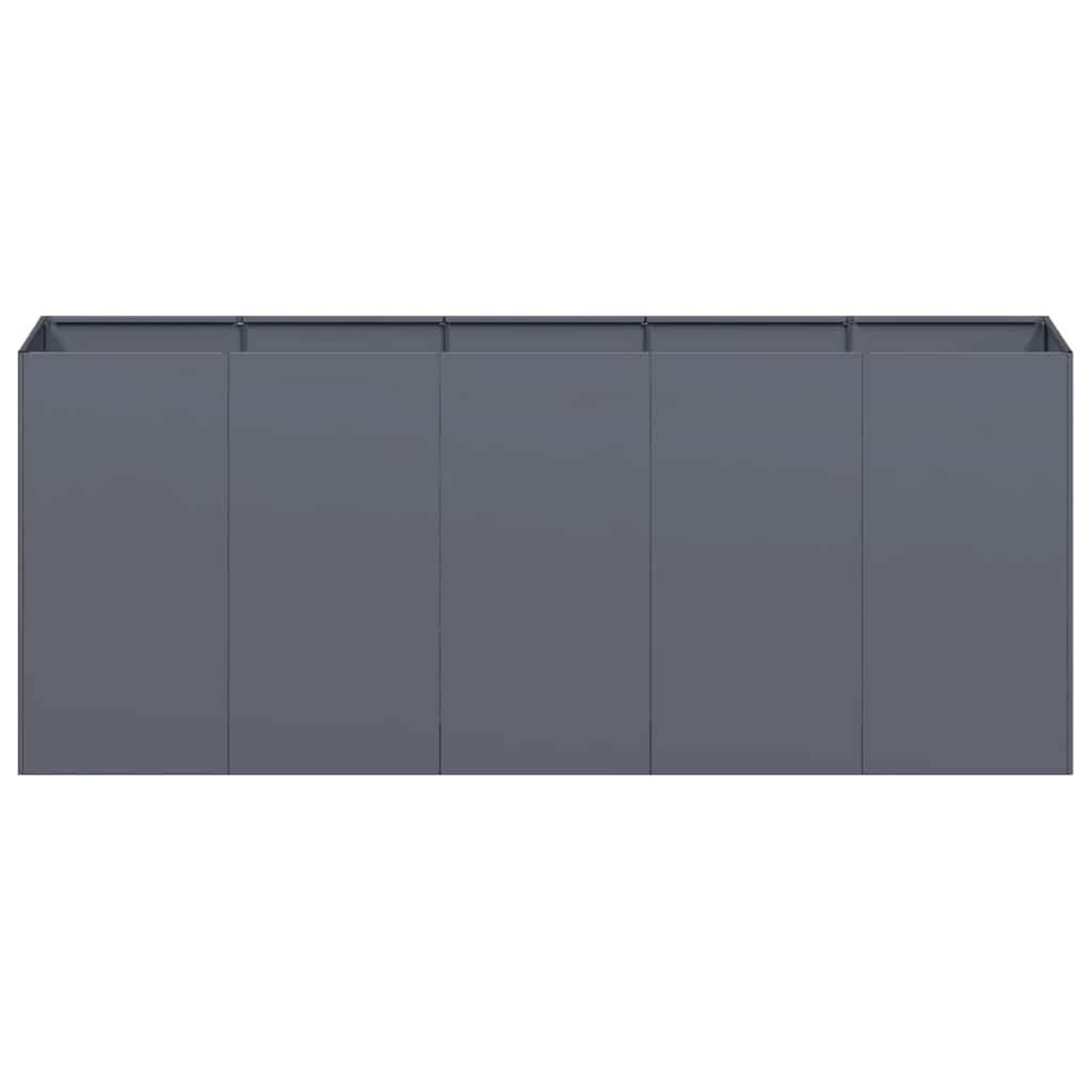 vidaXL Jardinieră Antracit 200x40x80 cm Oțel laminat la rece vidaXL Jardinieră Antracit 200x40x80 cm Oțel laminat la rece