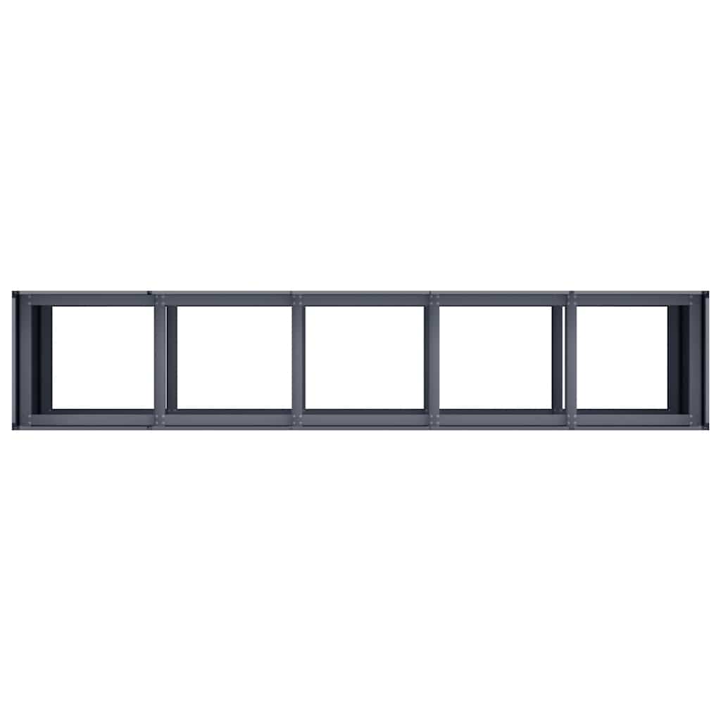 vidaXL Jardinieră Antracit 200x40x80 cm Oțel laminat la rece vidaXL Jardinieră Antracit 200x40x80 cm Oțel laminat la rece