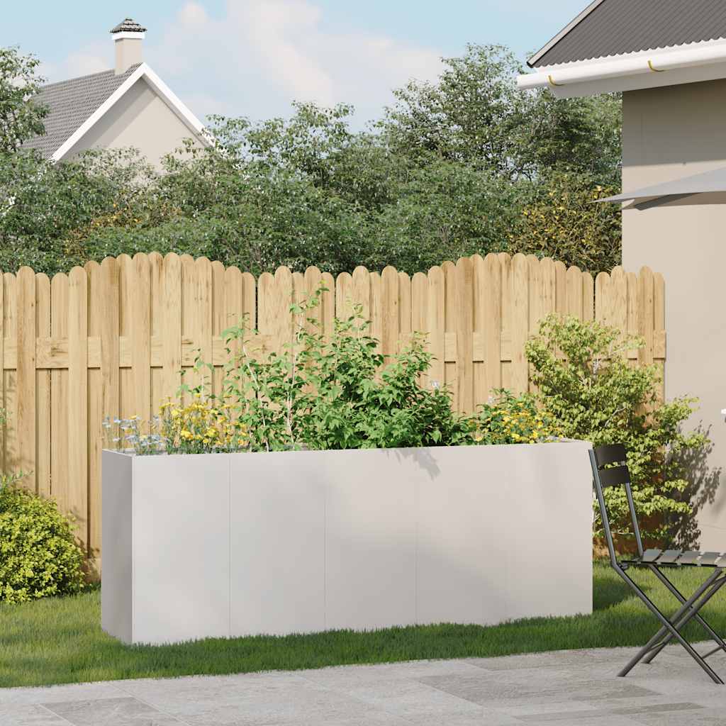 vidaXL Jardinieră 200x40x80 cm oțel inoxidabil