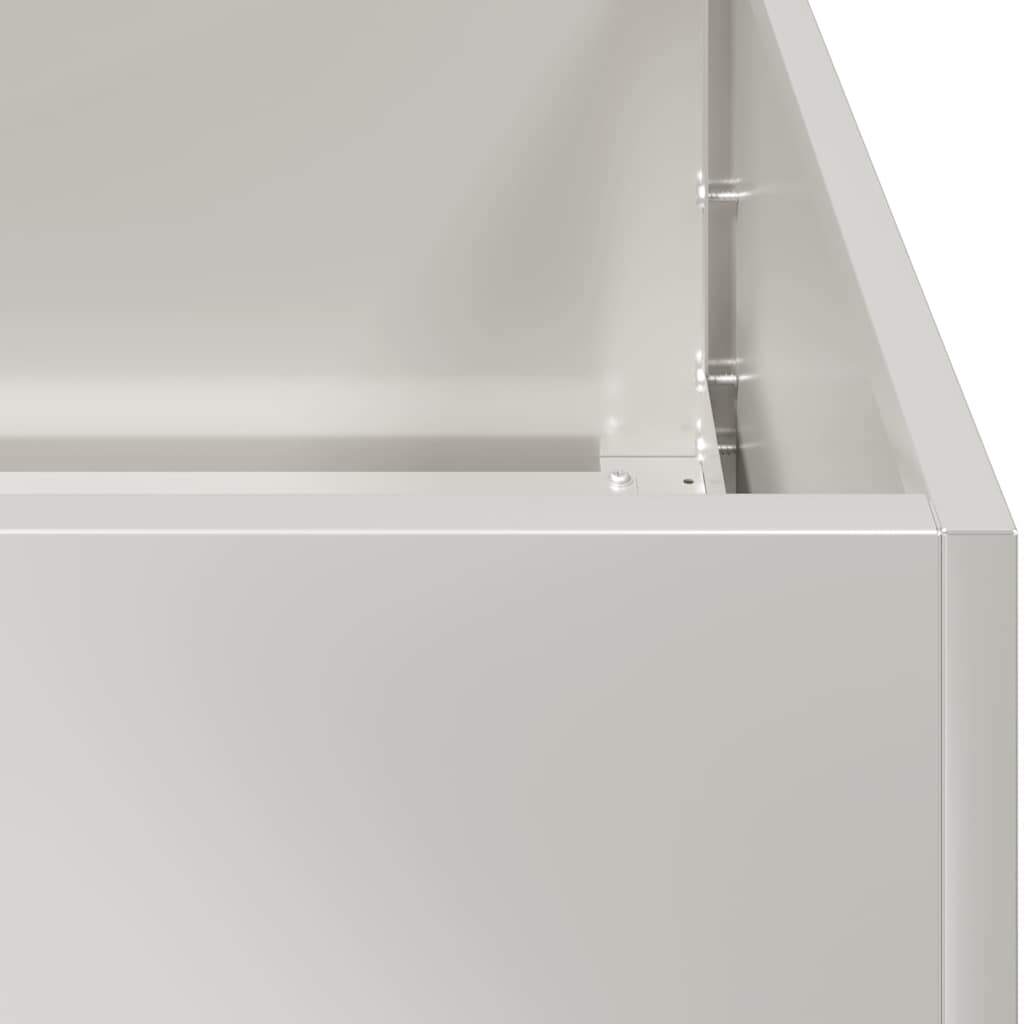 vidaXL Jardinieră 200x40x80 cm oțel inoxidabil