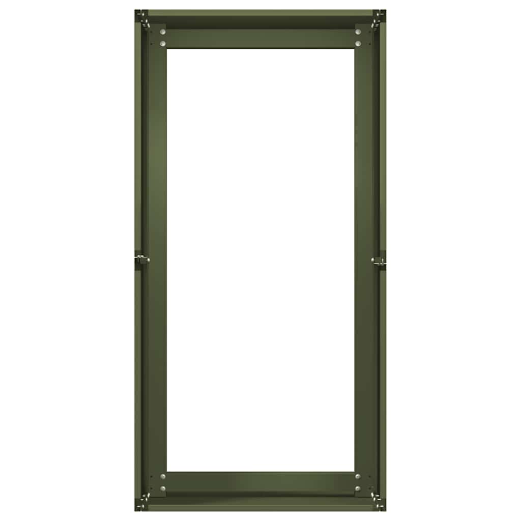 vidaXL Jardinieră verde măsline 40x80x40 cm oțel laminat la rece