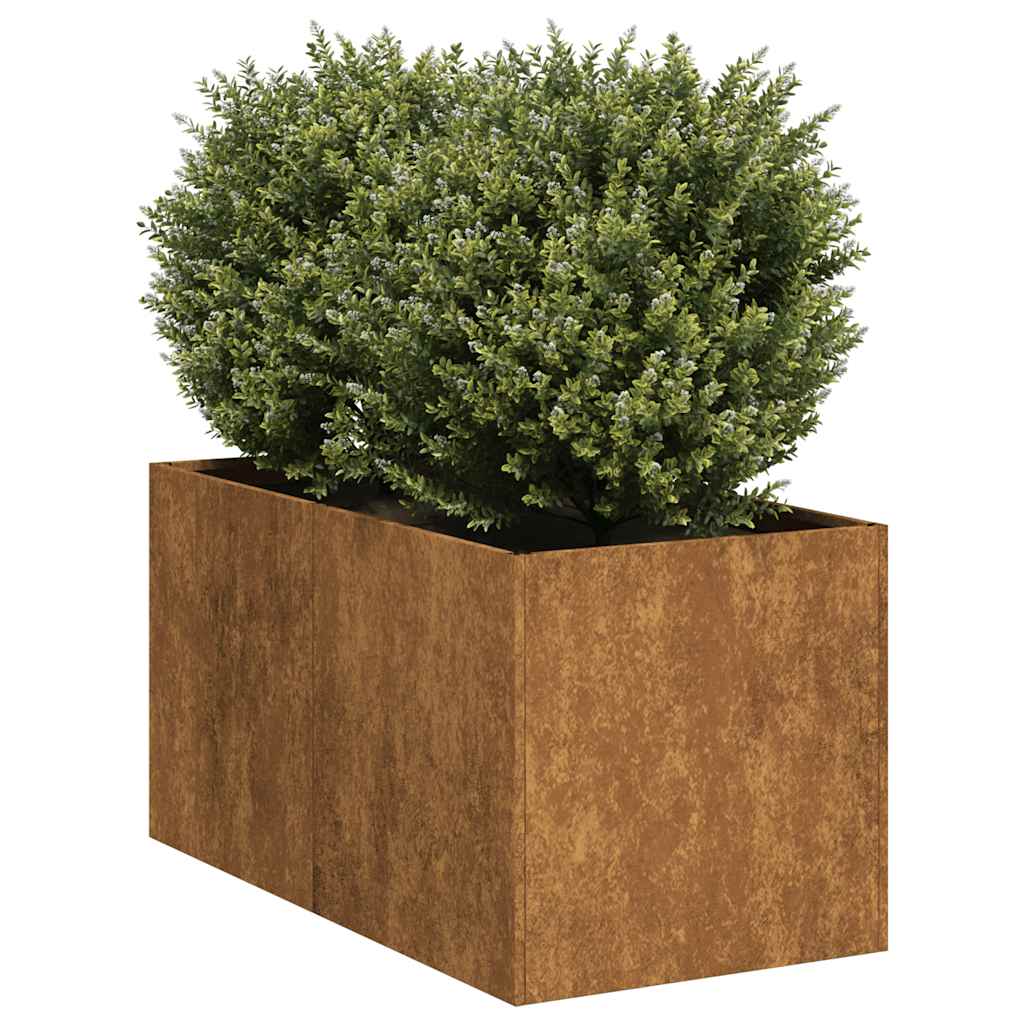 vidaXL Jardinieră Rusty 40x80x40 cm Oțel pentru intemperii