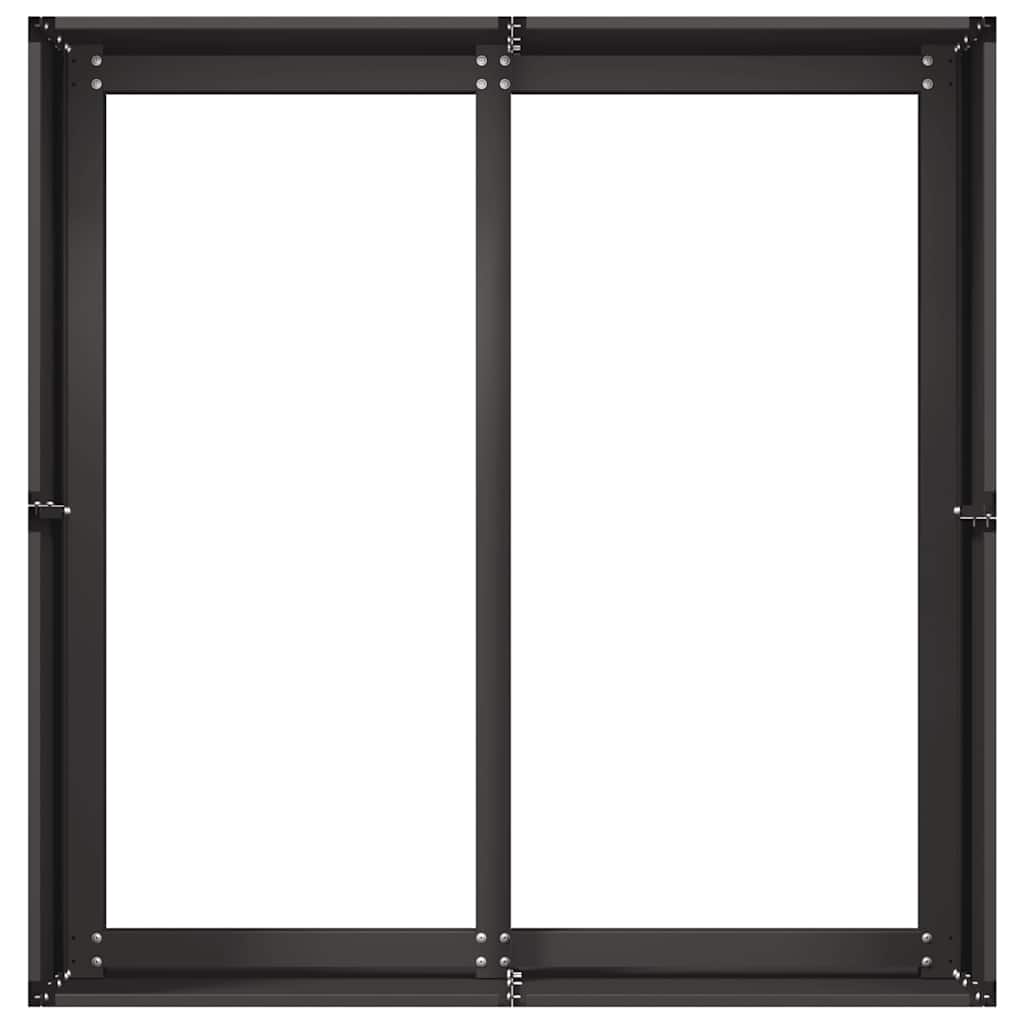 vidaXL Jardinier negru 80x80x40 cm Oțel laminat la rece