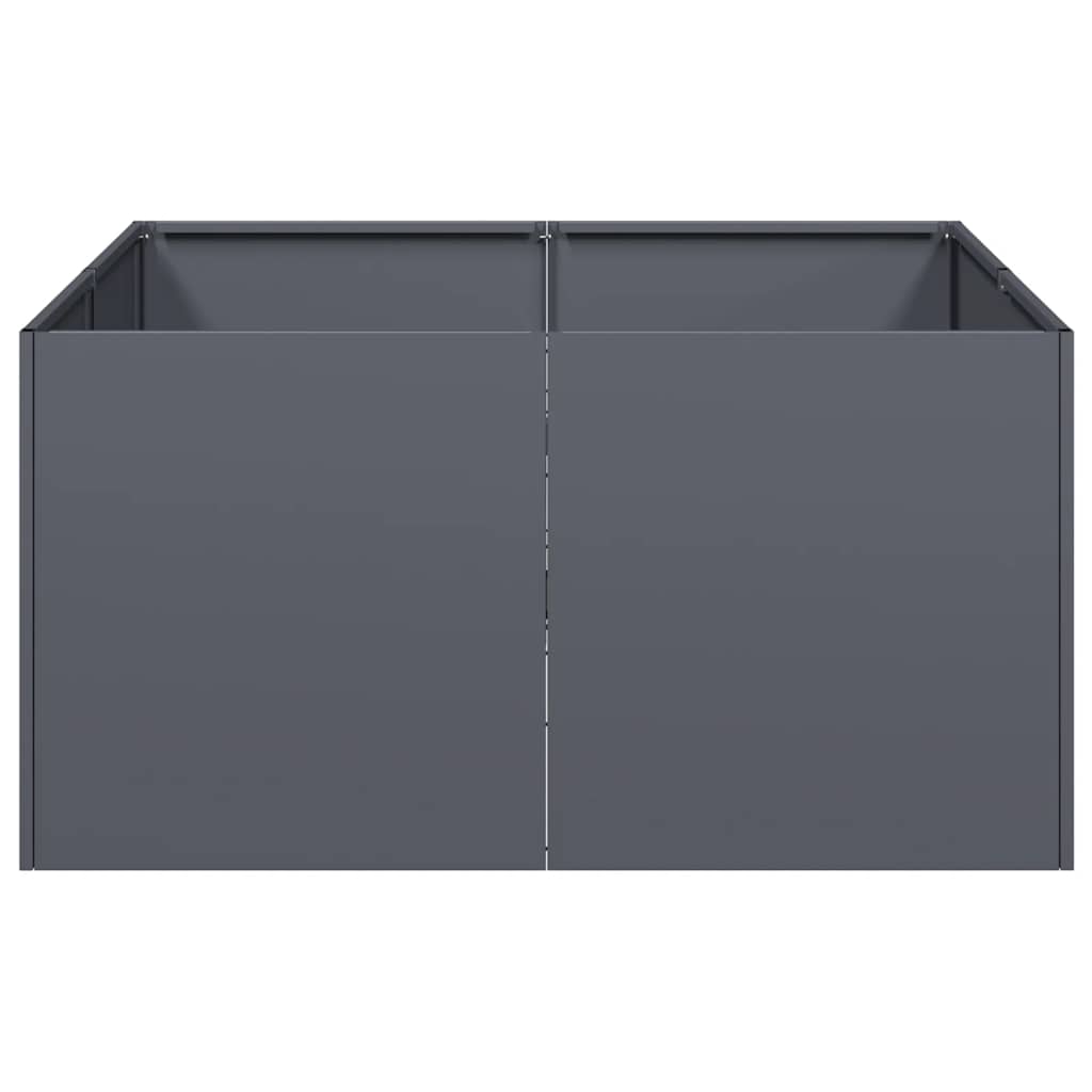 vidaXL Jardinieră Antracit 80x80x40 cm Oțel laminat la rece vidaXL Jardinieră Antracit 80x80x40 cm Oțel laminat la rece