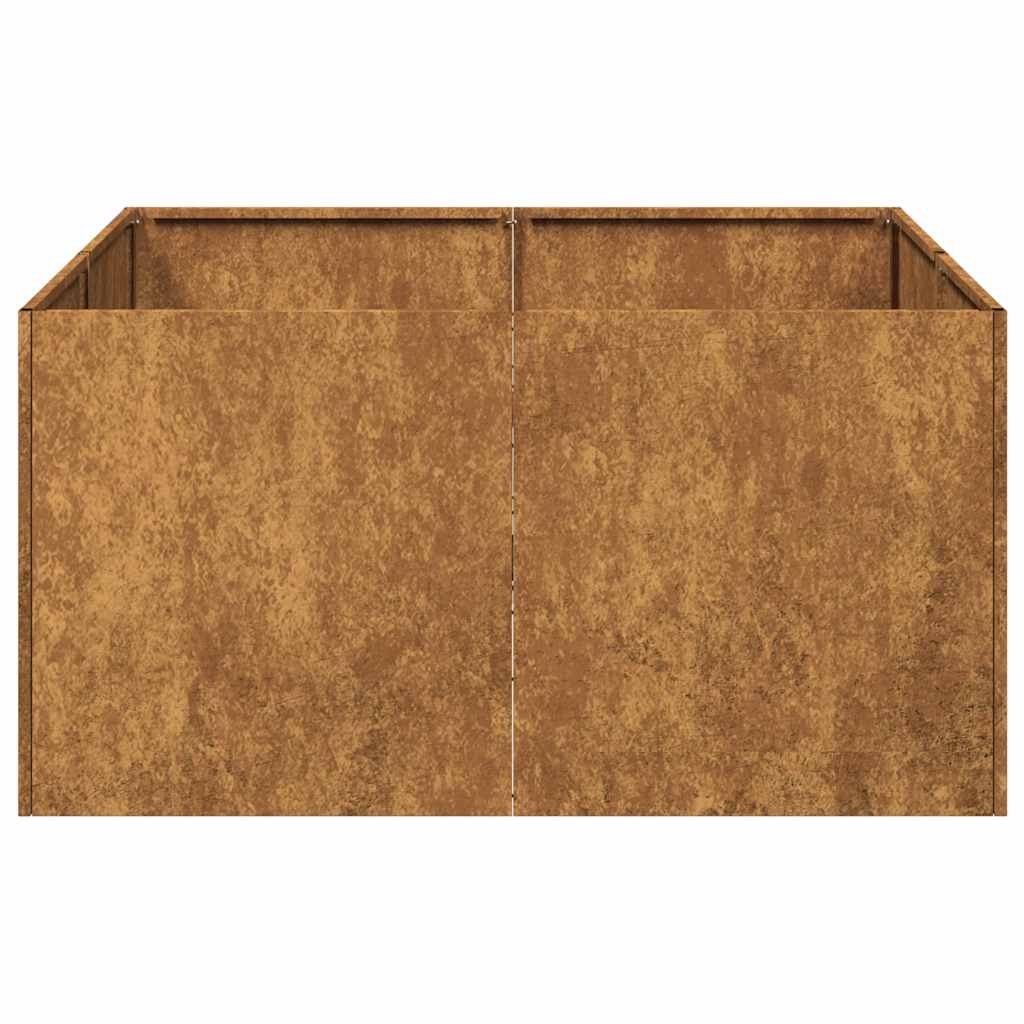 vidaXL Jardinieră Rusty 80x80x40 cm Oțel pentru intemperii vidaXL Jardinieră Rusty 80x80x40 cm Oțel pentru intemperii