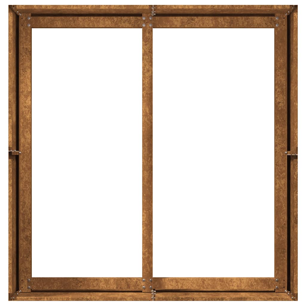 vidaXL Jardinieră Rusty 80x80x40 cm Oțel pentru intemperii vidaXL Jardinieră Rusty 80x80x40 cm Oțel pentru intemperii