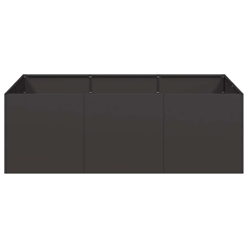 vidaXL Jardinier negru 120x80x40 cm Oțel