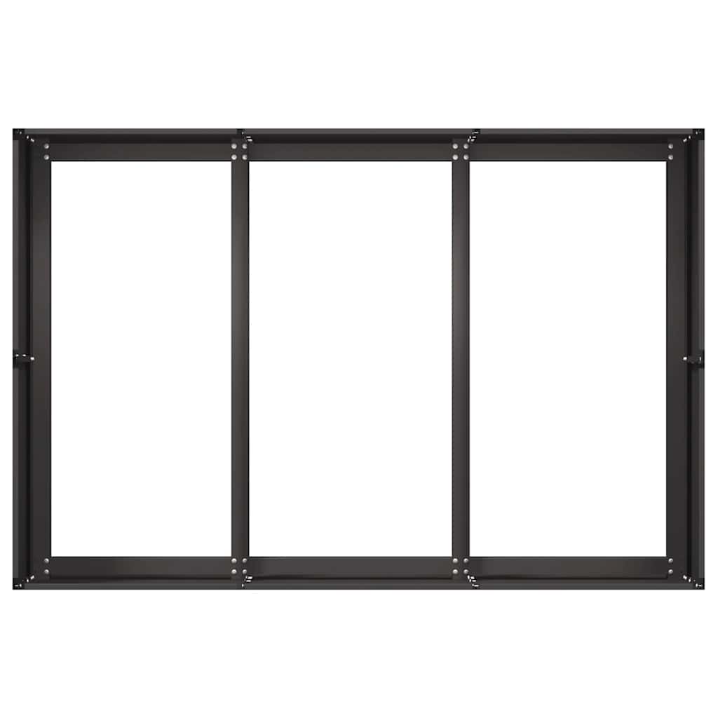 vidaXL Jardinier negru 120x80x40 cm Oțel