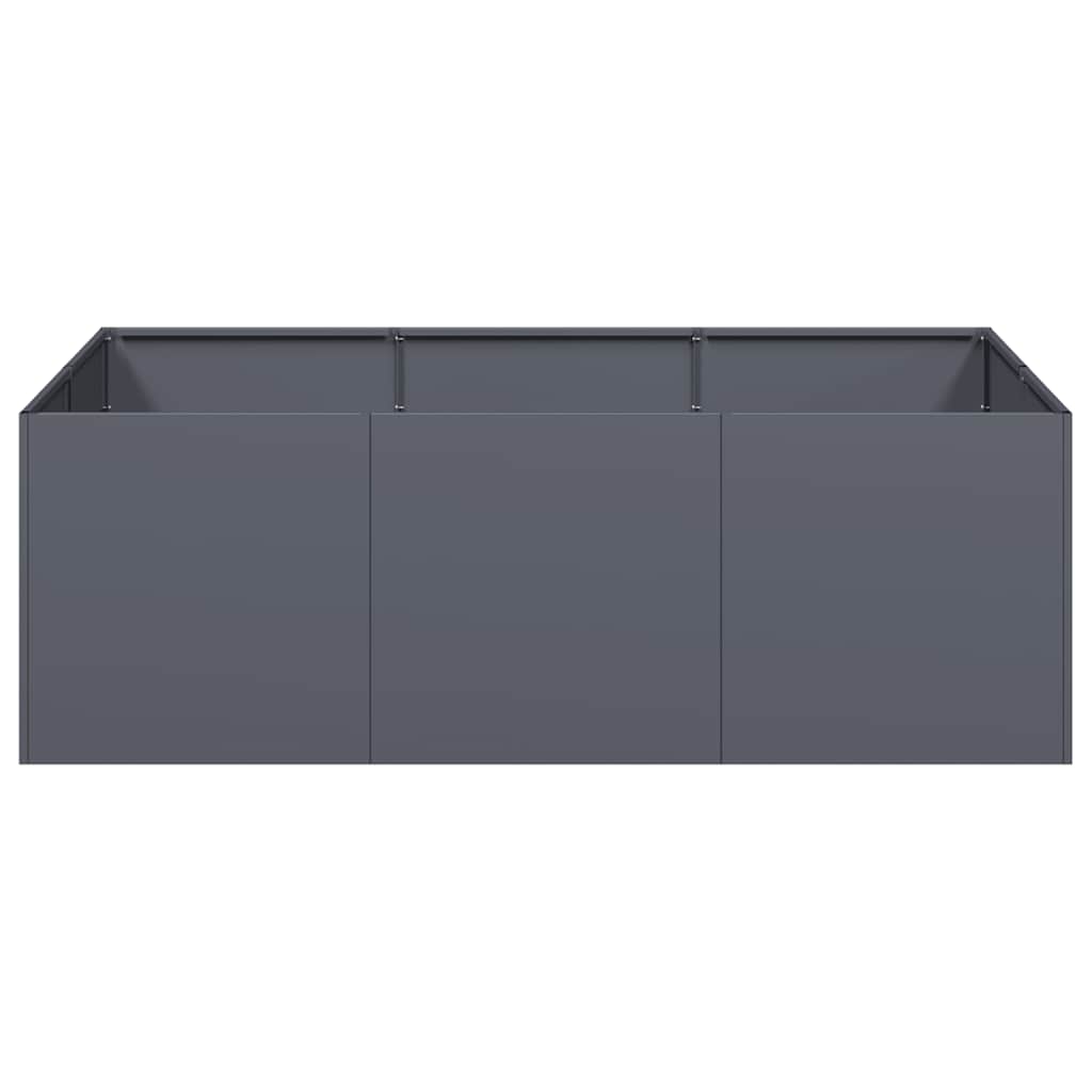 vidaXL Jardinieră Antracit 120x80x40 cm Oțel vidaXL Jardinieră Antracit 120x80x40 cm Oțel