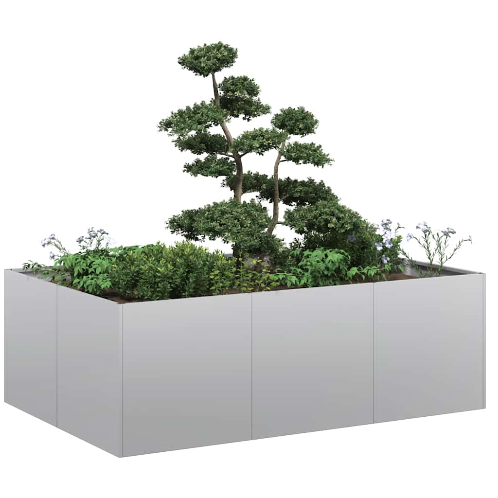 vidaXL Jardinieră 120x80x40 cm oțel galvanizat vidaXL Jardinieră 120x80x40 cm oțel galvanizat