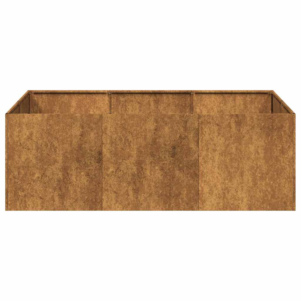 vidaXL Jardinieră Rusty 120x80x40 cm Oțel pentru intemperii vidaXL Jardinieră Rusty 120x80x40 cm Oțel pentru intemperii
