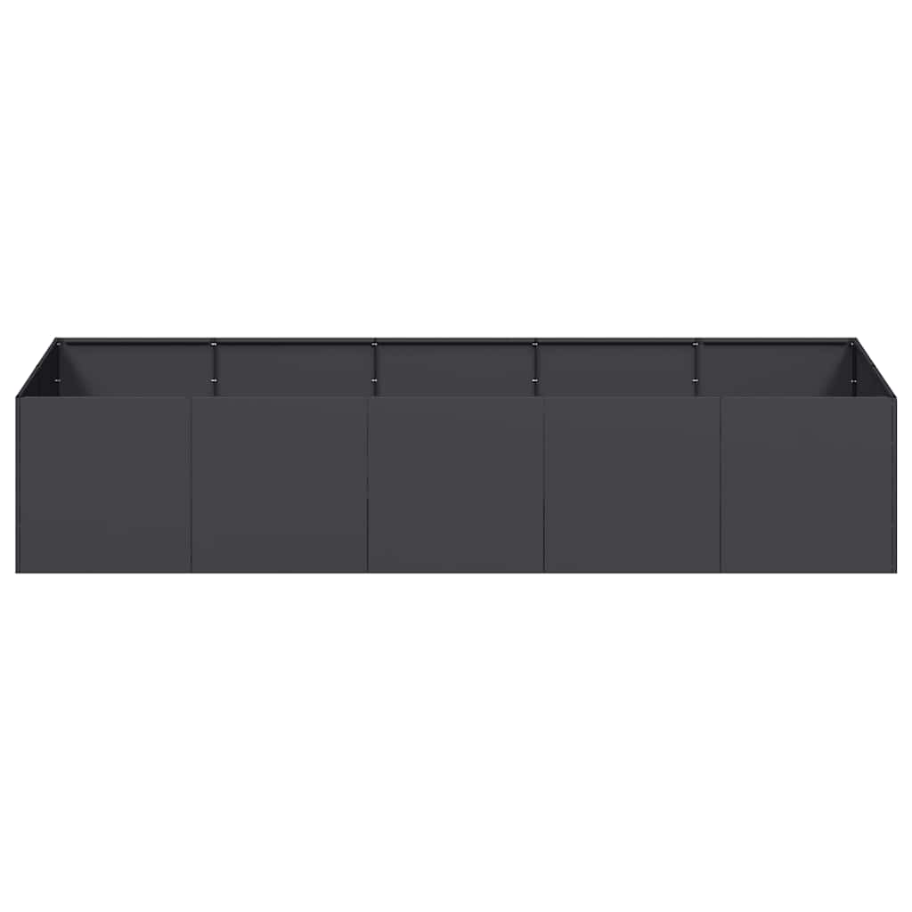 vidaXL Jardinieră, negru, 200x80x40 cm, oțel vidaXL Jardinieră, negru, 200x80x40 cm, oțel
