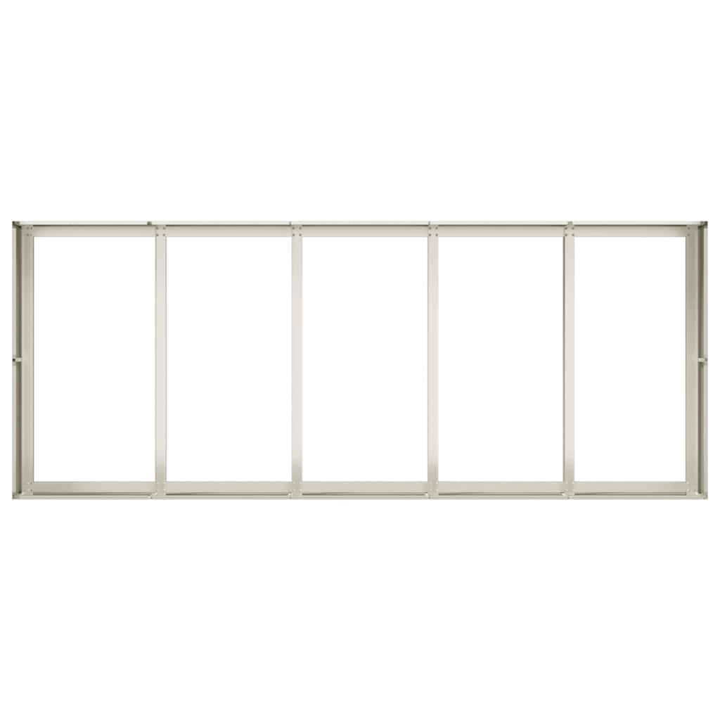 vidaXL Jardinieră alb 200x80x40 cm oțel vidaXL Jardinieră alb 200x80x40 cm oțel