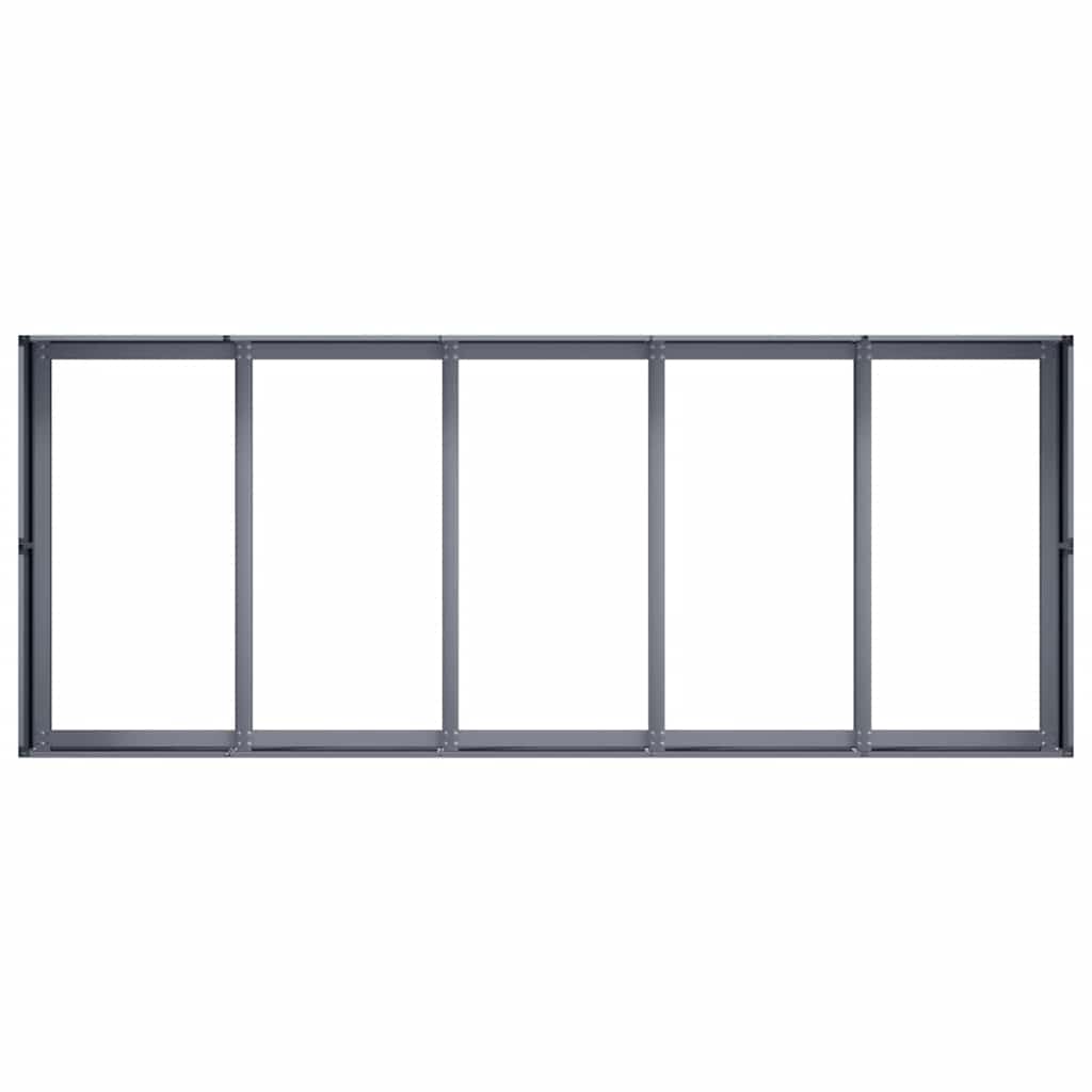 vidaXL Jardinieră Antracit 200x80x40 cm Oțel vidaXL Jardinieră Antracit 200x80x40 cm Oțel