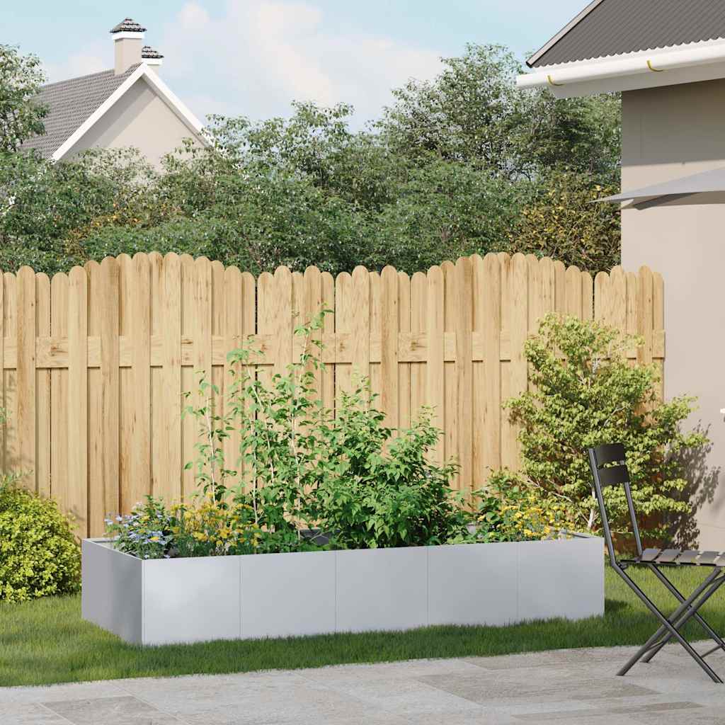 vidaXL Jardinieră 200x80x40 cm oțel galvanizat vidaXL Jardinieră 200x80x40 cm oțel galvanizat
