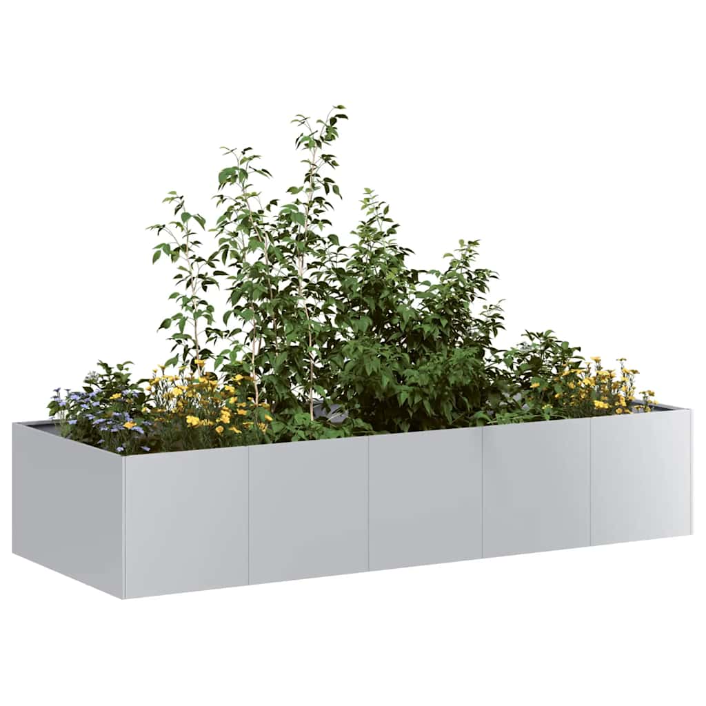 vidaXL Jardinieră 200x80x40 cm oțel galvanizat vidaXL Jardinieră 200x80x40 cm oțel galvanizat