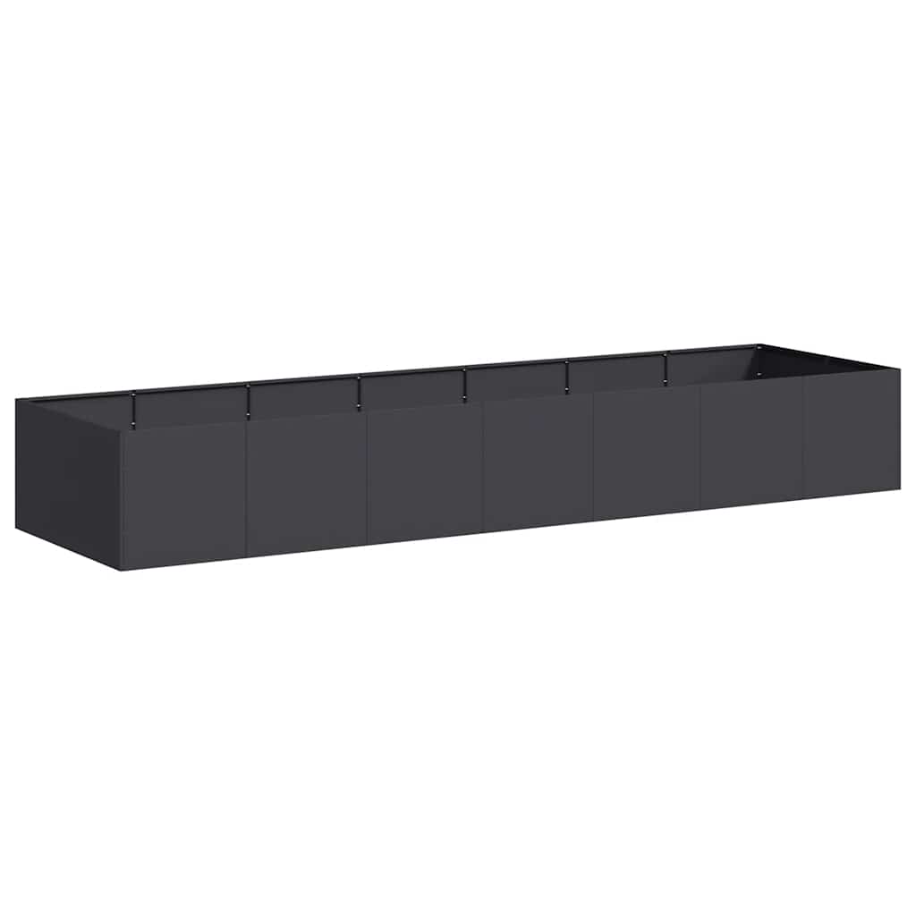 vidaXL Jardinieră Negru 280x80x40 cm Oțel vidaXL Jardinieră Negru 280x80x40 cm Oțel
