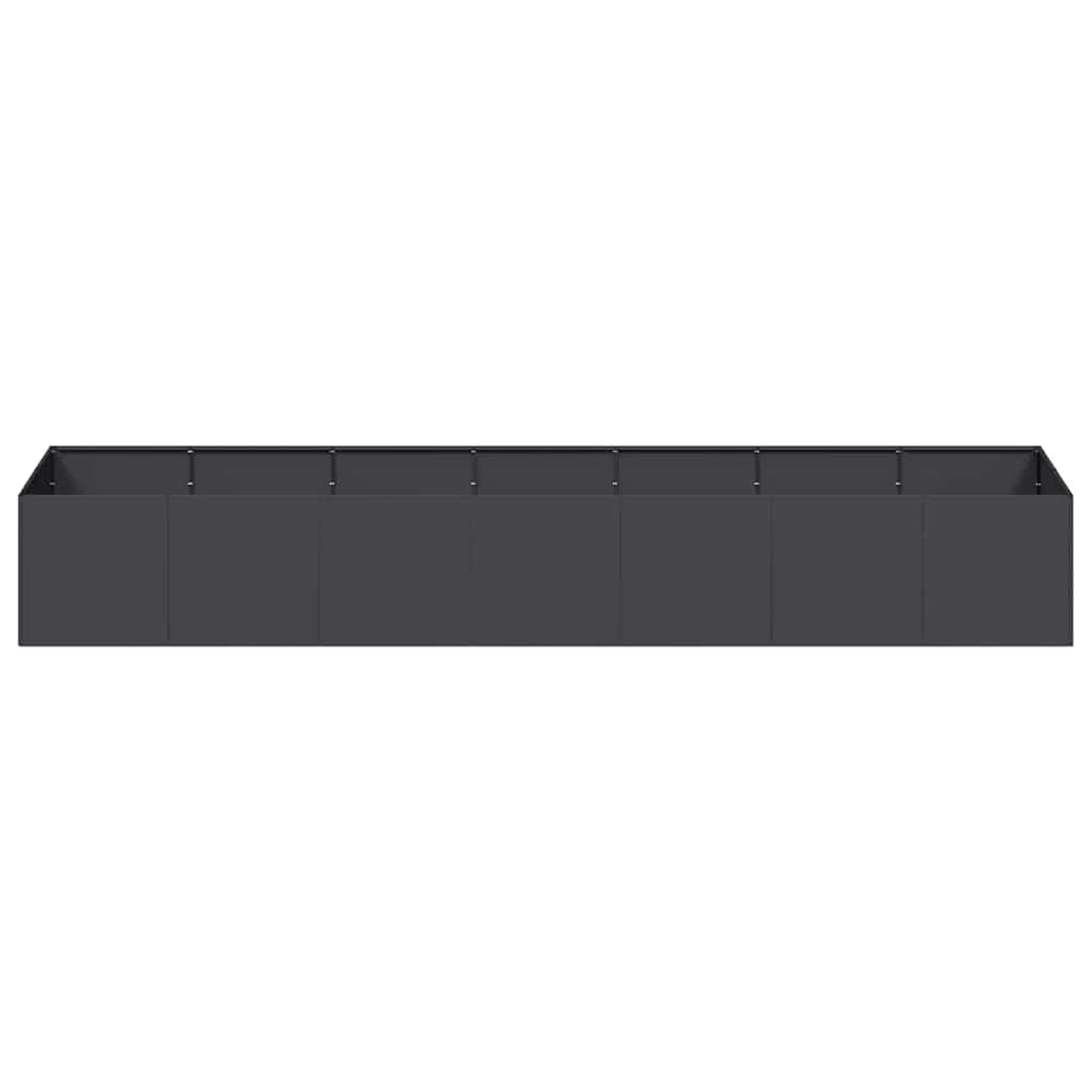 vidaXL Jardinieră Negru 280x80x40 cm Oțel vidaXL Jardinieră Negru 280x80x40 cm Oțel