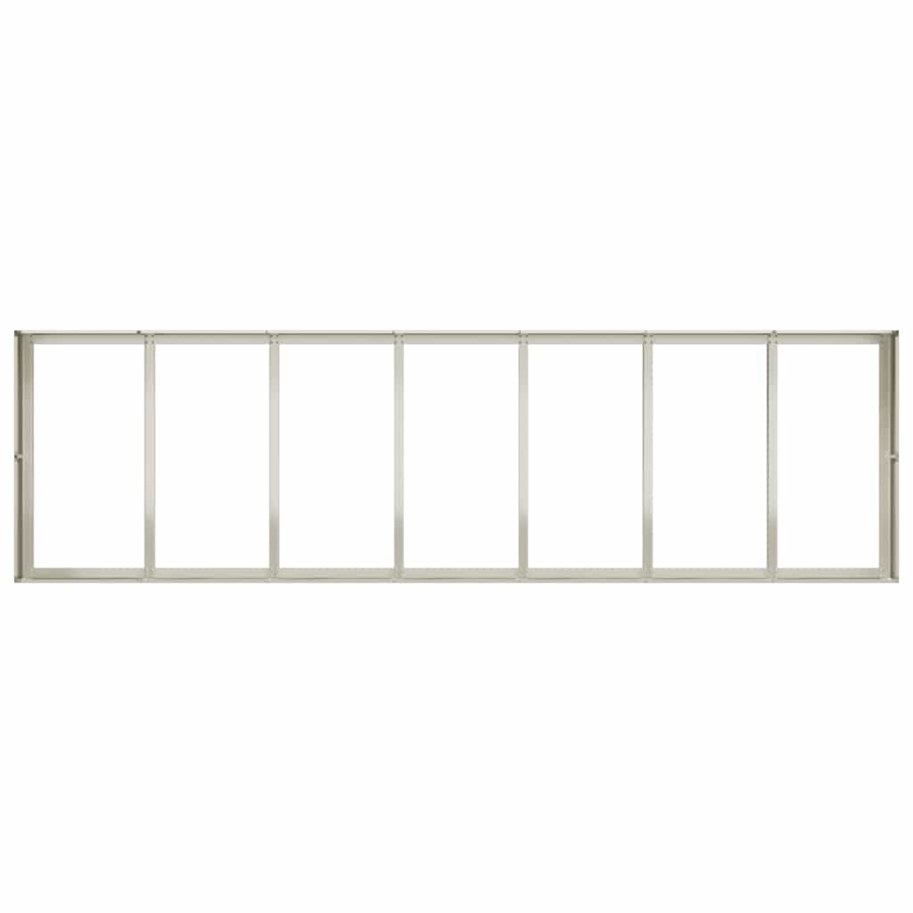 vidaXL Jardinieră alb 280x80x40 cm oțel vidaXL Jardinieră alb 280x80x40 cm oțel