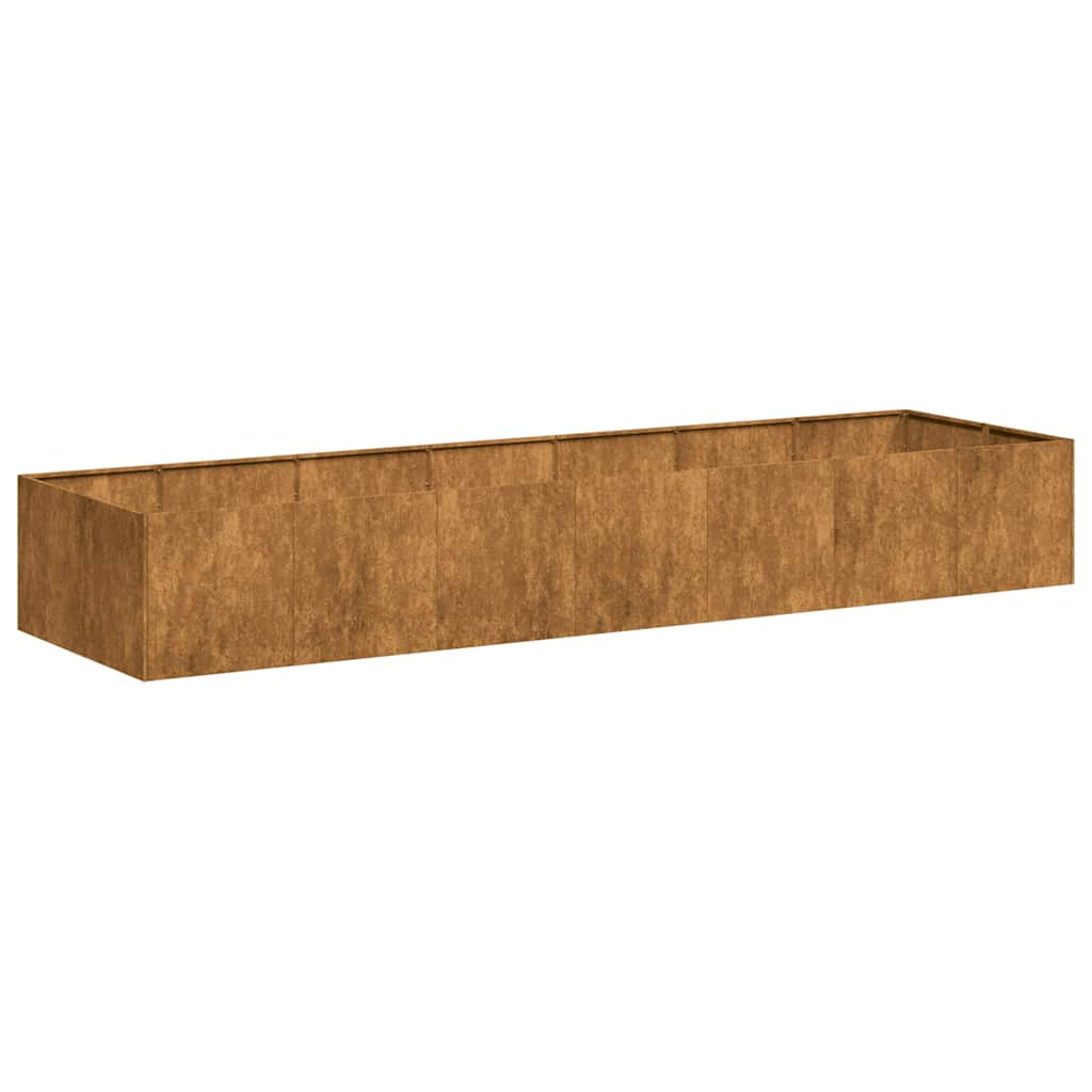 vidaXL Jardinieră Rusty 280x80x40 cm Oțel pentru intemperii