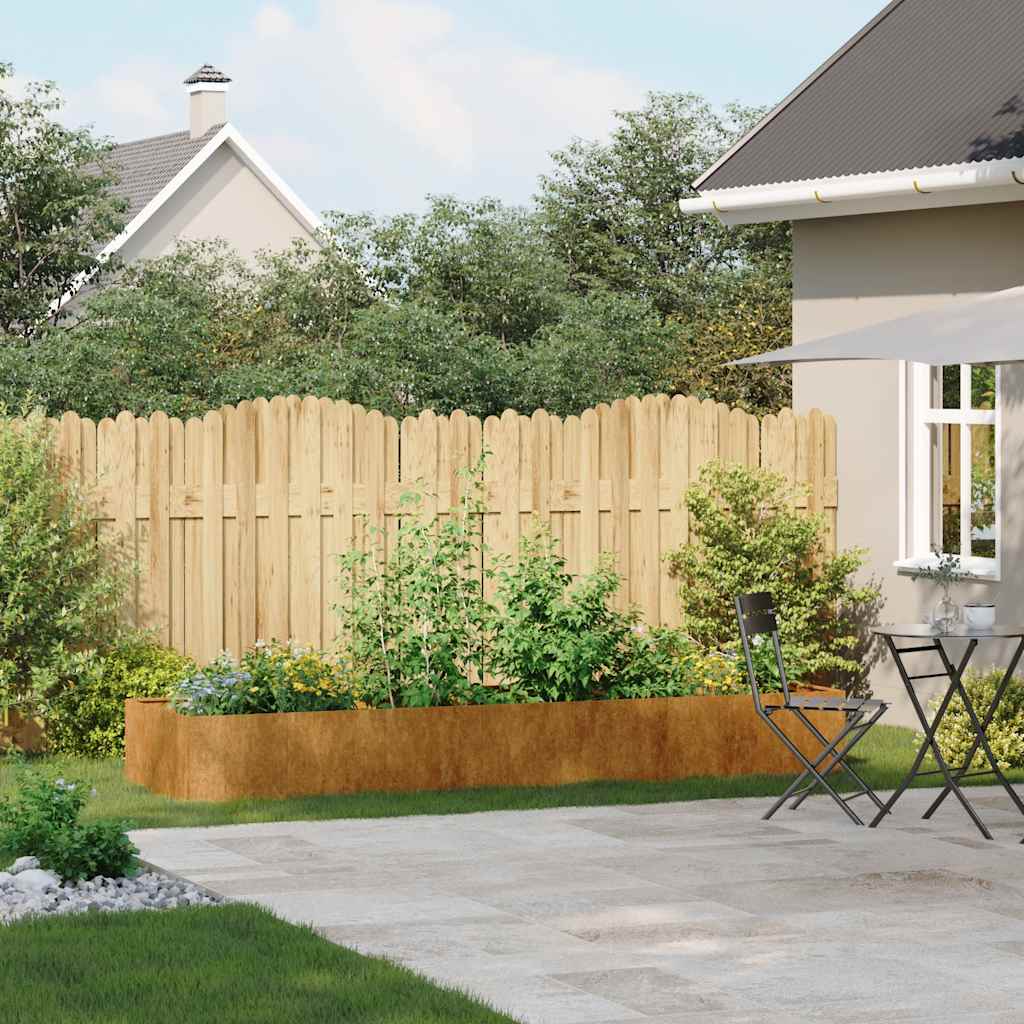 vidaXL Jardinieră Rusty 280x80x40 cm Oțel pentru intemperii