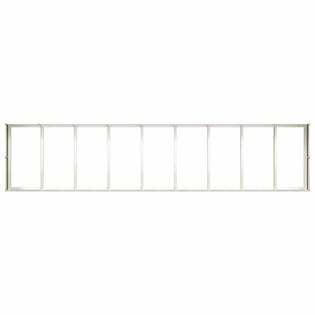 vidaXL Jardinieră alb 360x80x40 cm oțel vidaXL Jardinieră alb 360x80x40 cm oțel