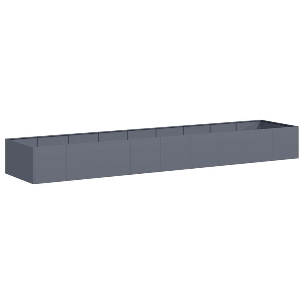 vidaXL Jardinieră Antracit 360x80x40 cm Oțel vidaXL Jardinieră Antracit 360x80x40 cm Oțel