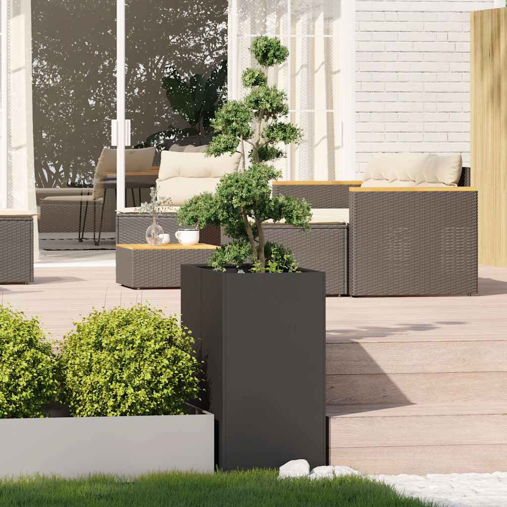 vidaXL Jardinieră Negru 40x80x80 cm Oțel vidaXL Jardinieră Negru 40x80x80 cm Oțel
