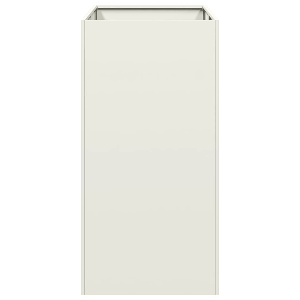 vidaXL Jardinieră alb 40x80x80 cm oțel vidaXL Jardinieră alb 40x80x80 cm oțel