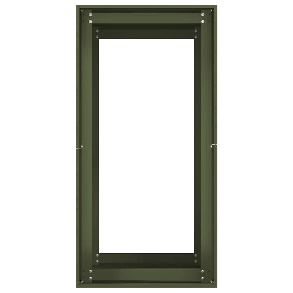 vidaXL Jardinieră verde măsline 40x80x80 cm oțel vidaXL Jardinieră verde măsline 40x80x80 cm oțel