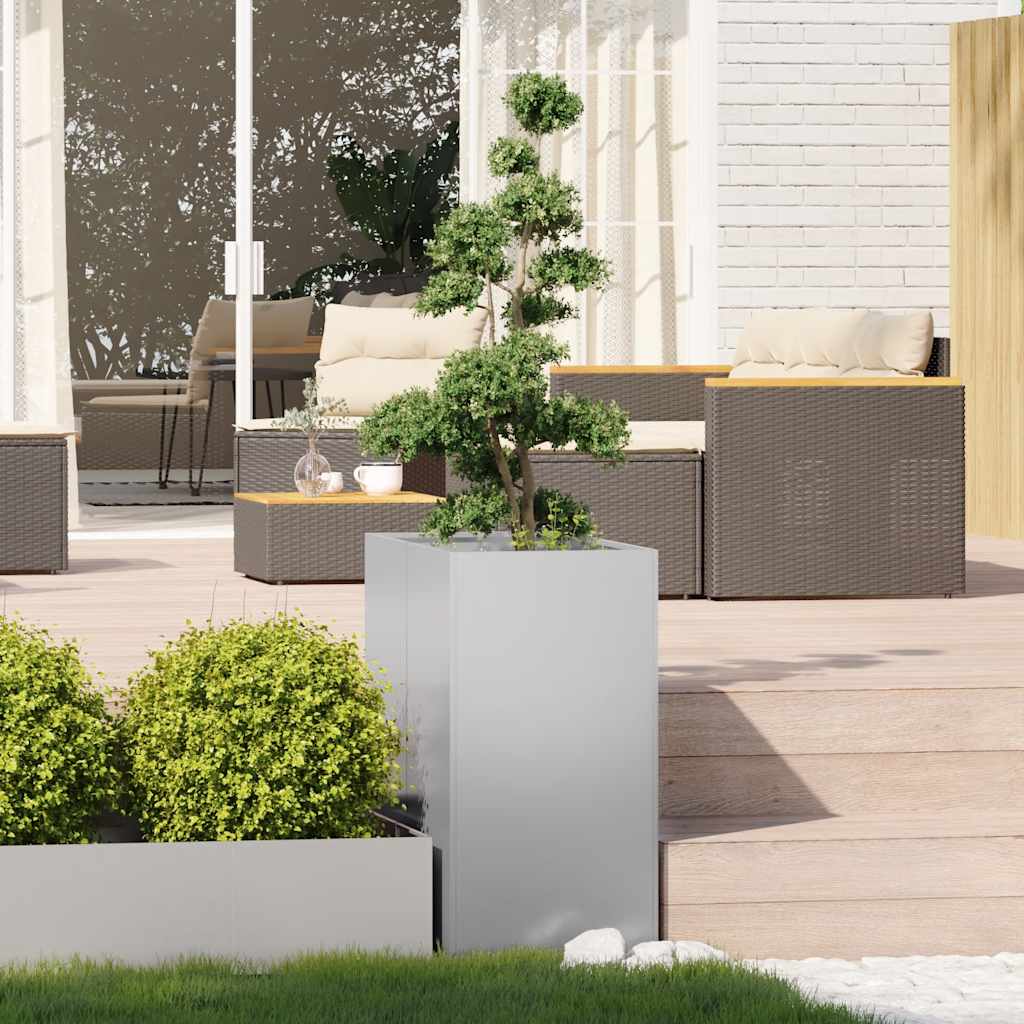 vidaXL Jardinieră 40x80x80 cm oțel galvanizat vidaXL Jardinieră 40x80x80 cm oțel galvanizat