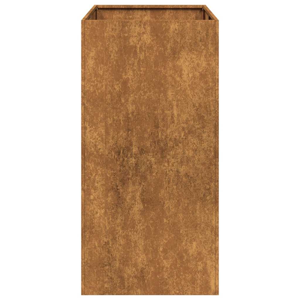 vidaXL Jardinieră Rusty 40x80x80 cm Oțel pentru intemperii vidaXL Jardinieră Rusty 40x80x80 cm Oțel pentru intemperii