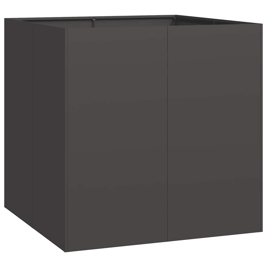 vidaXL Jardinieră, negru, 80x80x80 cm, oțel vidaXL Jardinieră, negru, 80x80x80 cm, oțel